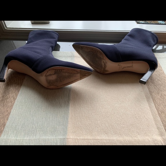 Stuart Weitzman Rapture navy blue sock booties 7.5 - Picture 11 of 15